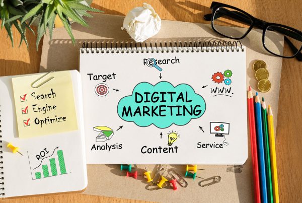 Digital Marketing, concept ESP